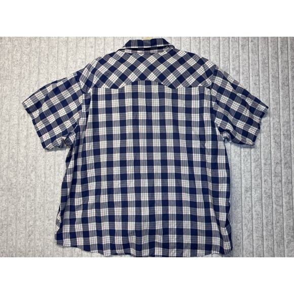 Wrangler Wrancher VTG 3XL Western Pearl Snap Shortsleeved Button Up Snap - Picture 5 of 5